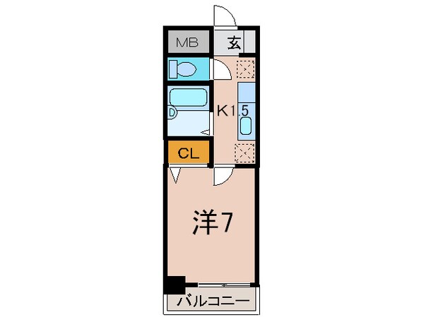 岡部ドエル参番館の物件間取画像